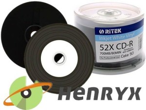 RITEK CD-R 700MB VINYL PRINT c-50 901CK5VINYLIW